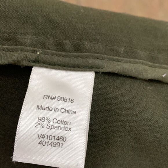 Coldwater Creek 4-6 Olive Green Zipper  Front Long Sleeve Pockets Woman’s Jacket - Picture 11 of 16
